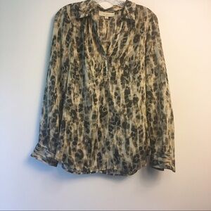 LOFT Long Sleeves Blouse Size Medium
